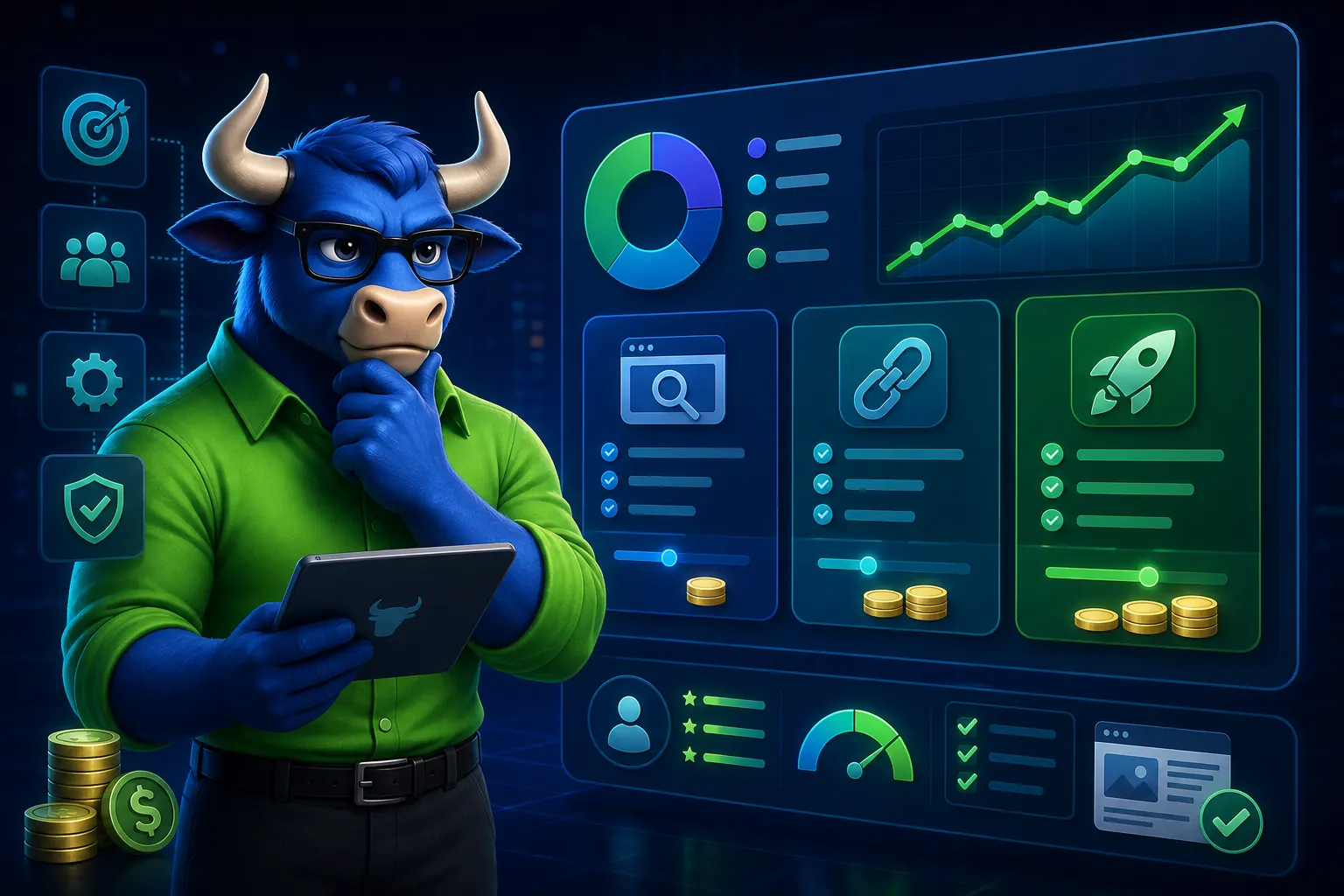 TORO бик анализира SEO цени и бюджет за оптимизация на dashboard